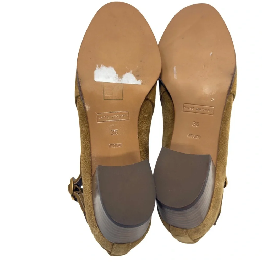New Marc Jacobs Ginger Interlock Suede Ankle Boots